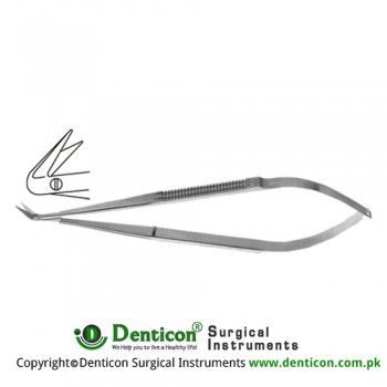 Micro Vascular Scissors Angled 125° Stainless Steel, 18 cm - 7"